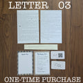 LETTER 03 - ONE TIME PURCHASE