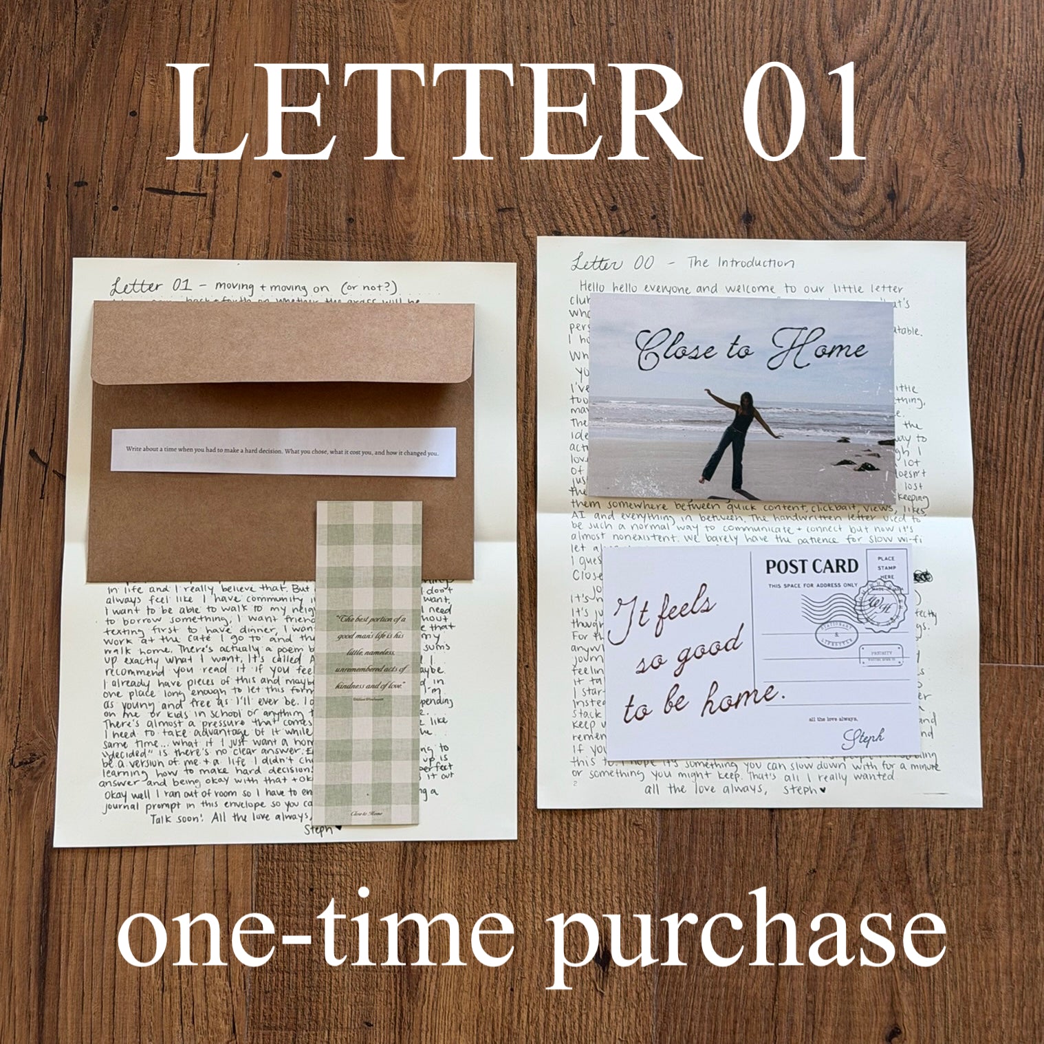 Close to Home - FIRST LETTER